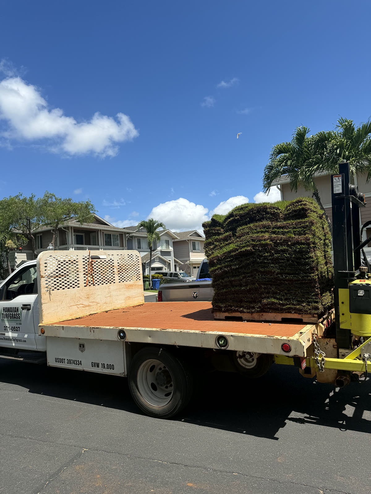 Fresh sod, delivered by the pallet